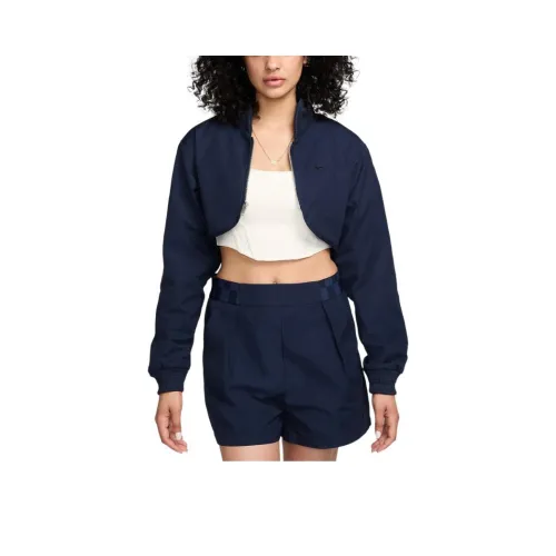 Nike Cropped Full-Zip Jacket For Jackets Coats Women's Marine Blue