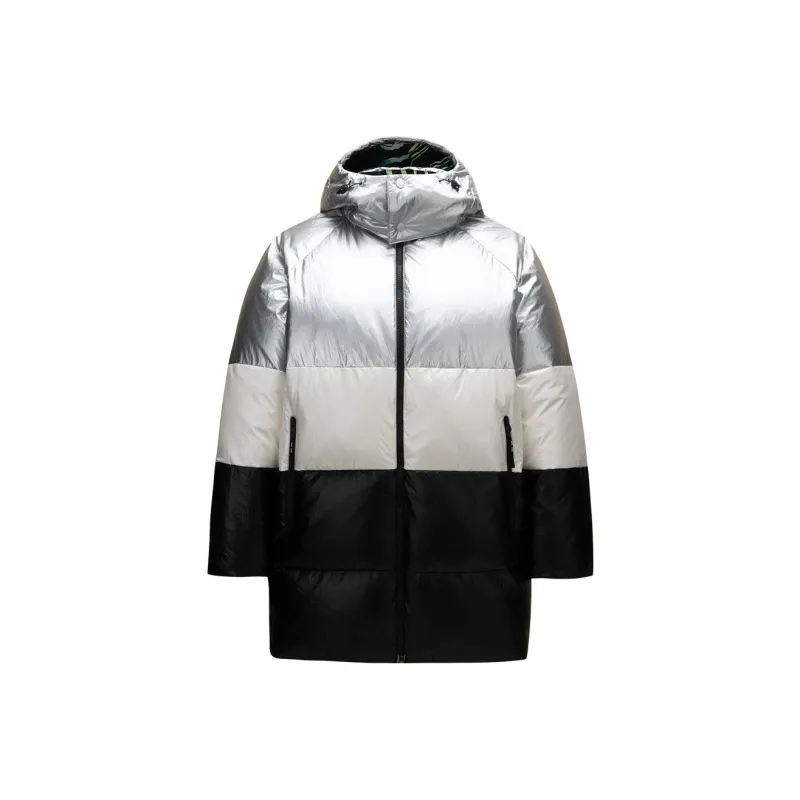 Anta Life Collection Down Jacket Women's Metallic Silver/Papyrus White-0