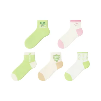 Crabsecret Ankle Socks Women's 5 Pack