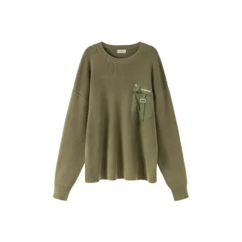 NO ONE ELSE Knitwear Unisex Army Green