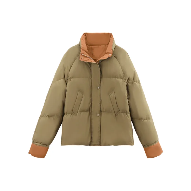 A Paradise For Awakening Down Jacket Women's Pumpkin-2