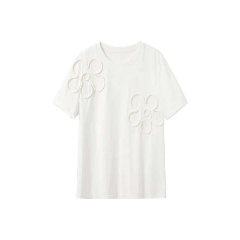 3COLOUR T Shirt Women's Pearl White-0
