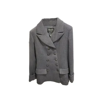 CHANEL Hamburger Collection Jackets Coats Women's Dark Blue