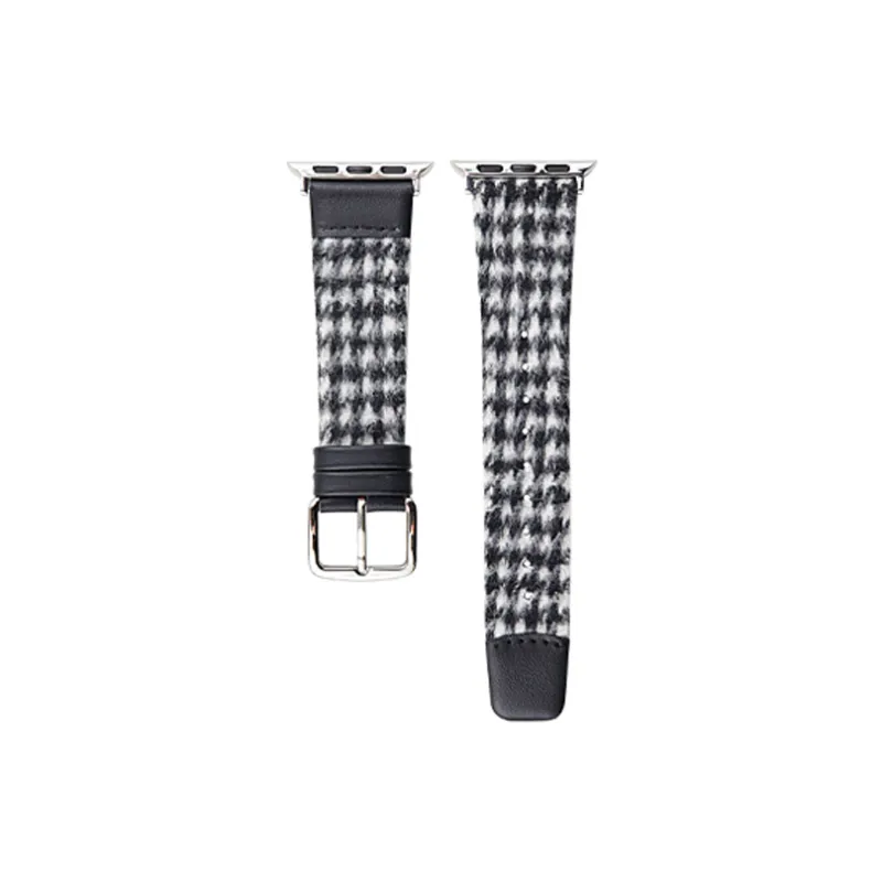 KVZUVUU Watch Band Apple Compatibility Metal, Leather Material-20