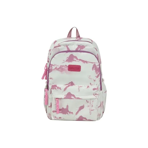 Tibai Nylon Backpack Regular Unisex Pink/Red/Black/Gray/Green