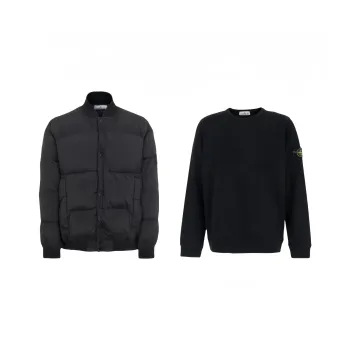 STONE ISLAND Metal Nylon Series Casual Sportswear Unisex Black