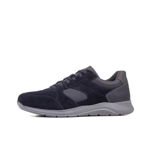 GEOX DAMIANO Abrasion Resistant Low Top Casual Shoes Men's Dark Blue