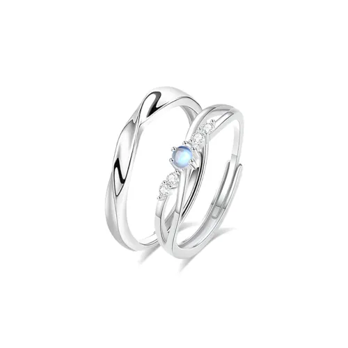 WANLIACC Colored Glaze Rings Unisex