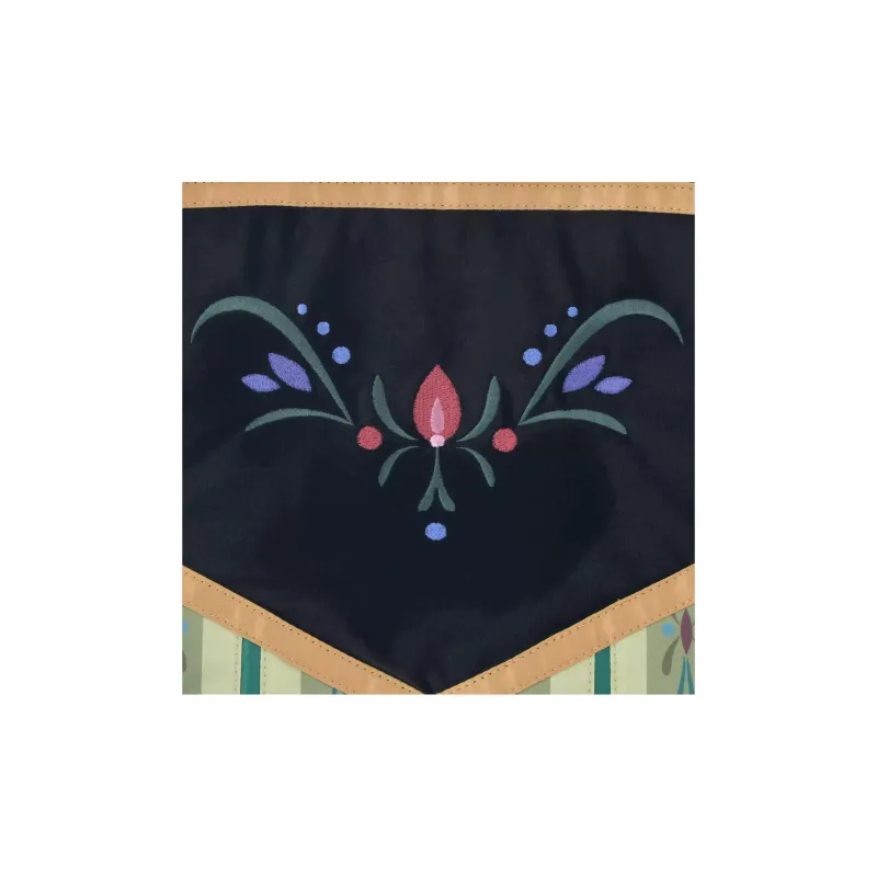 Disney FROZEN Collaboration Polyester Tote Bag, Shopping Bag, Handbag Women's Black & Green-4