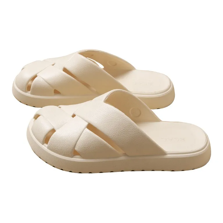 ALPLUME Slippers Dark Brown, White, Light Coffee-5