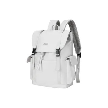 L&M Oxford Backpack Regular Unisex White/Black