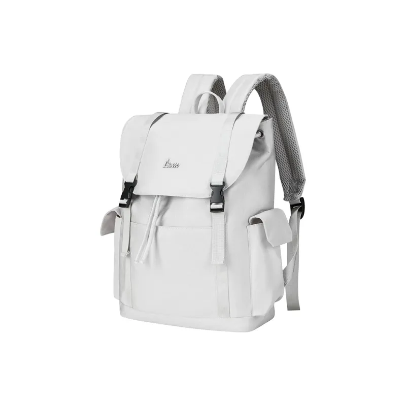 L&M Oxford Backpack Regular Unisex White/Black-0
