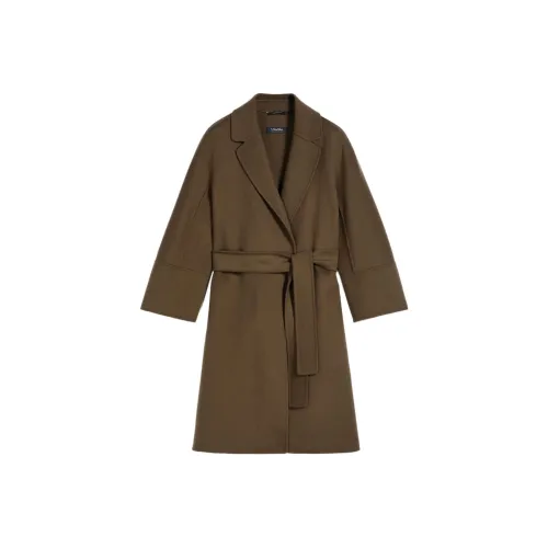’S MAX MARA Coats Women's Gray Green