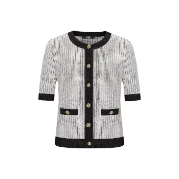 KARL LAGERFELD SS24 Knitwear Women's Black White