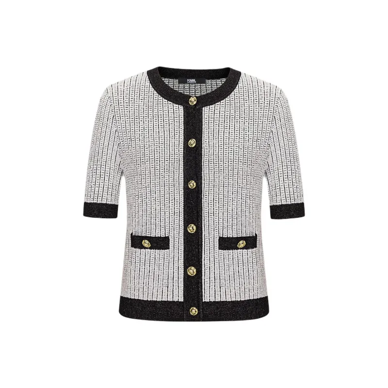 KARL LAGERFELD SS24 Knitwear Women's Black White-0