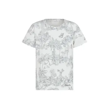 DIOR Dioriviera Regular T Shirt Women's White Blue