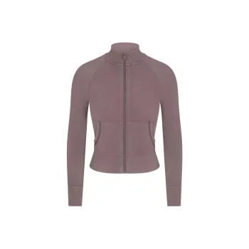 SKIMS SS24 Summer Collection OUTDOOR TRACK JACKET Jackets Coats Women's Zinc/Chrome Color