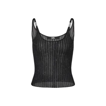 KARL LAGERFELD SS25 Camisole Women's Black