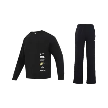 Nike As M Nk Club + Bb Crew M Casual Sportswear Unisex Black