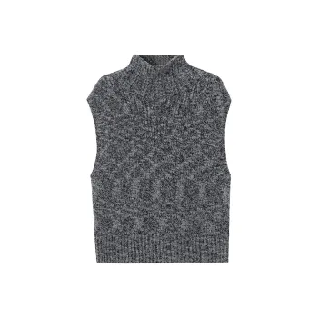 SOON FLOWER Knitwear Vest Women's Heather Gray
