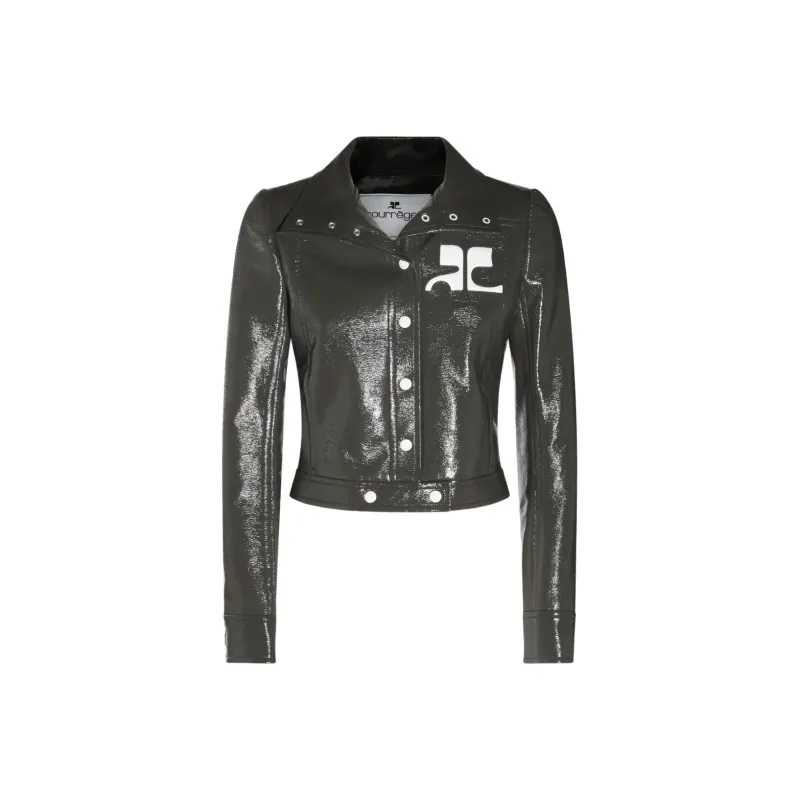 Courrèges Vinyl Reedition Jacket 'Camouflage Green'-0