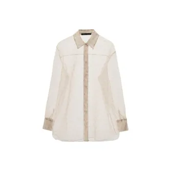 ZARA Shirt Women's Light Peach Pink