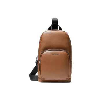 MICHAEL KORS Leather Shoulder Bag Men's Brown