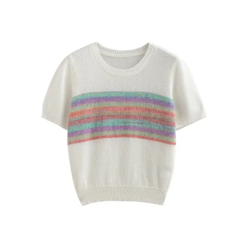 Initial Language Knitwear Women's Light Beige