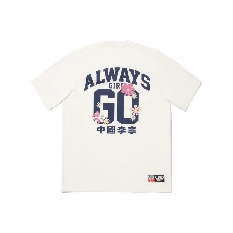 LiNing T Shirts Women's Ecru-1