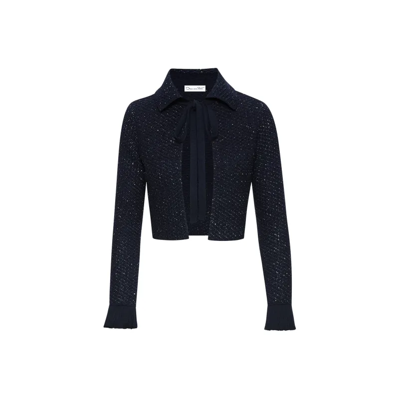 Oscar De La Renta Sequin Tweed Jacket-0