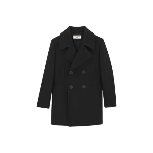 SAINT LAURENT SS23 Coat Women's Black