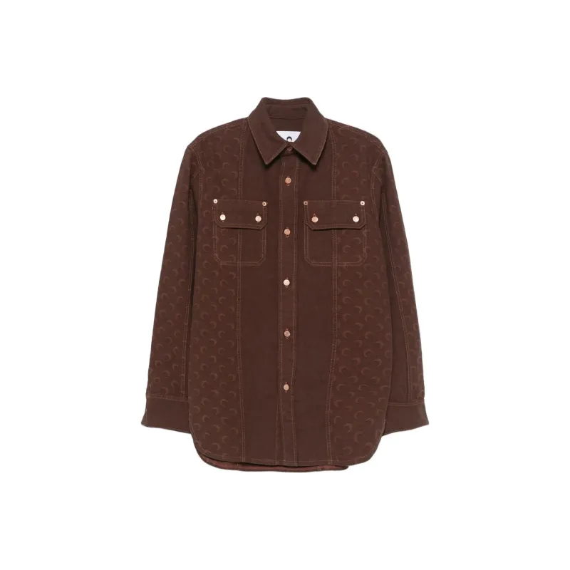 Marine Serre Moon jacquard Shirt-0