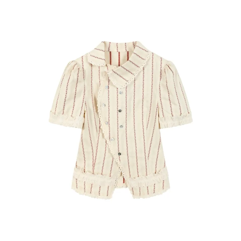 AooRaa Shirts Women's Beige-0