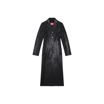 DIESEL G Lamour Front Coated Pinstripe Jacket