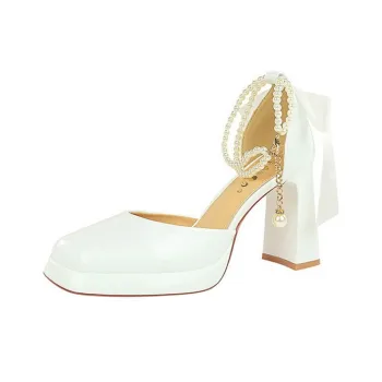 BIGTREE Chunky Heel High Heels Women's