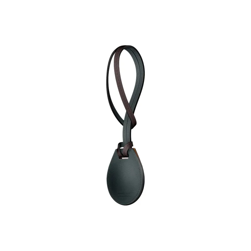 HERMES Apple AirTag Swift Calfskin Bag Charm Bag Accessory Unisex Rousseau Green-2