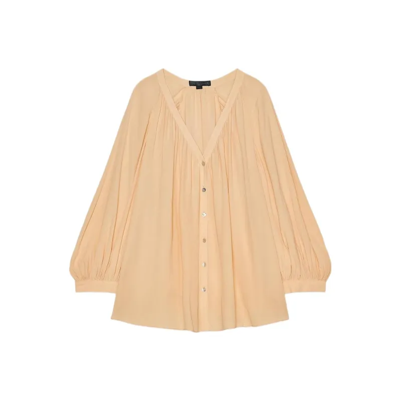 ZARA ZW Series Shirt Women's Peach-0