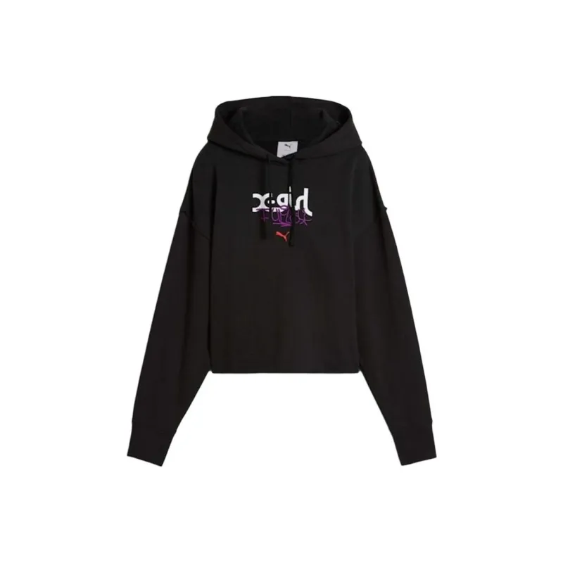 PUMA X X-GIRL Cropped Hoodie-0