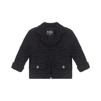 CHANEL Jackets Coats Women's Black