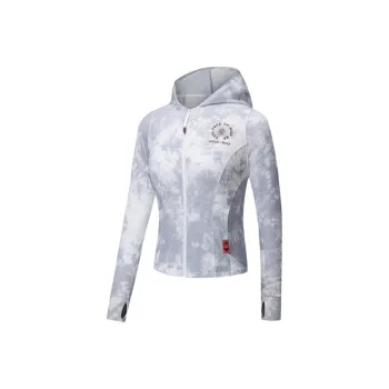 Anta x ROXY Life Collection Jackets & Coats Women's Snowflake White/All Over Print
