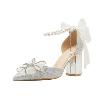 Zubumei Chunky Heel High Heels Women's