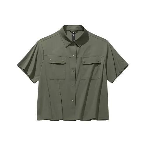 CHAOJIANTA Shirt Women's Grape Leaf Green