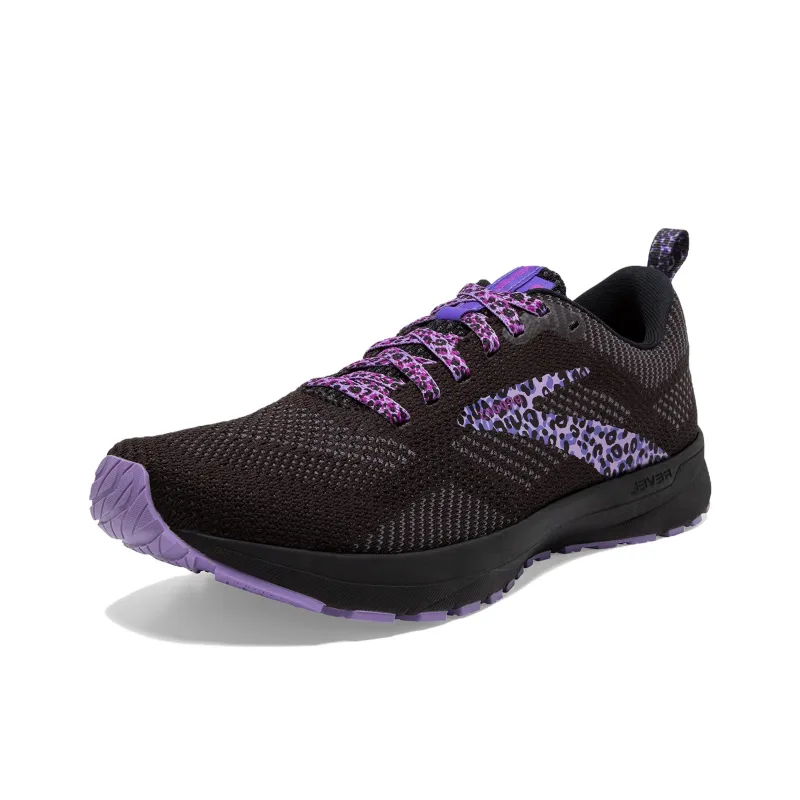 Brooks Revel 5 Anti Slip Wear Resistant Low Top Running Shoes Women's Black-2