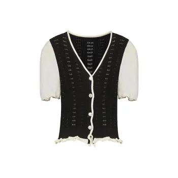 N ONE Knitwear Women's Black White