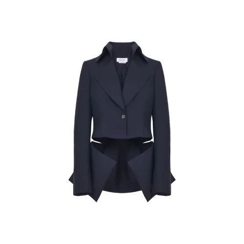Alexander McQueen Jackets Coats Women's Marine Blue