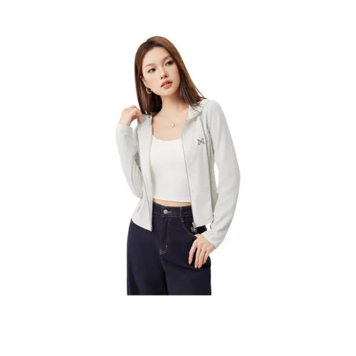 Love To Serve Jackets & Coats Women's White Heather Gray