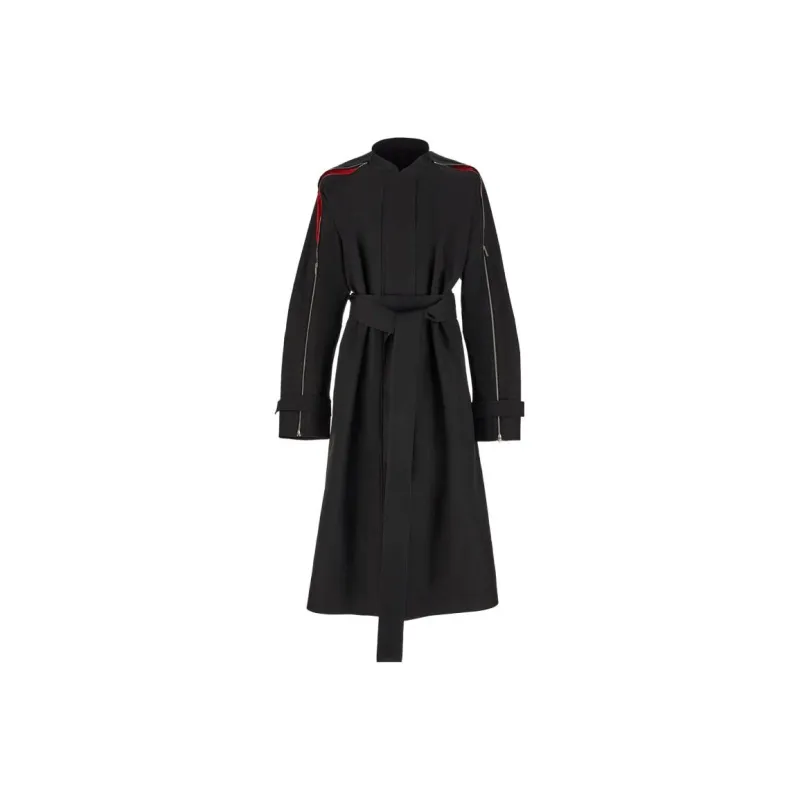 Ferragamo High Neck Belted Waist Coat-0