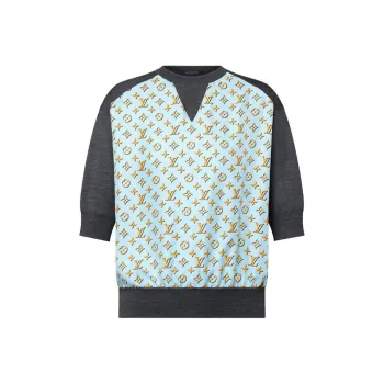 LOUIS VUITTON 3D Monogram Insert Knit Top