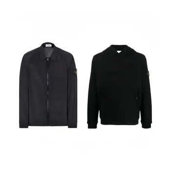 STONE ISLAND Metal Nylon Series Casual Sportswear Unisex Black