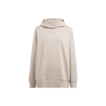Reebok Lux Oversized Hoodie Sweatshirt Women's Gray Purple